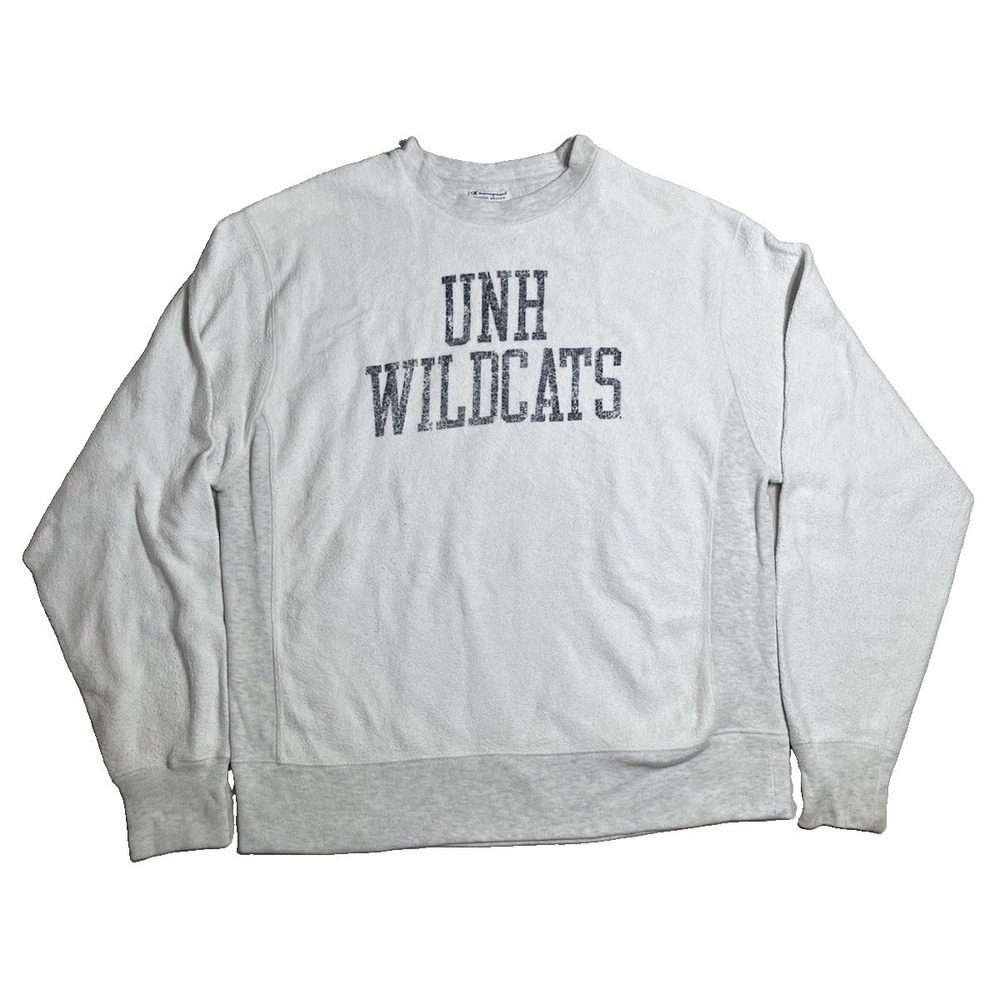 Vintage 90's Champion Reverse Weave Sweatshirt Size L University New Hampshire